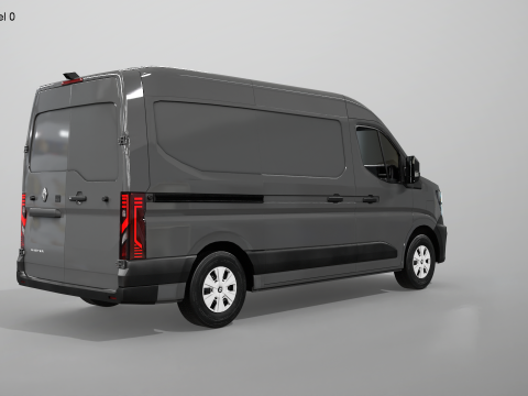Furgone elettrico Renault Master 2025 E-Tech Modello 3D