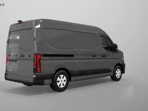 Furg&atilde;o el&eacute;trico Renault Master 2025 E-Tech Modelo 3D
