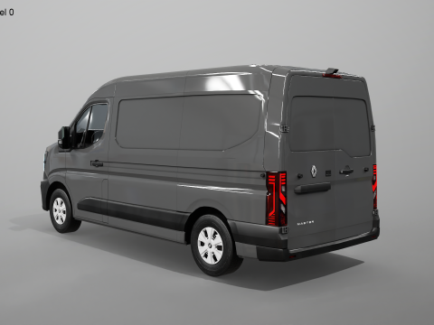 Furgone elettrico Renault Master 2025 E-Tech Modello 3D
