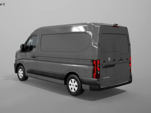 Furg&atilde;o el&eacute;trico Renault Master 2025 E-Tech Modelo 3D