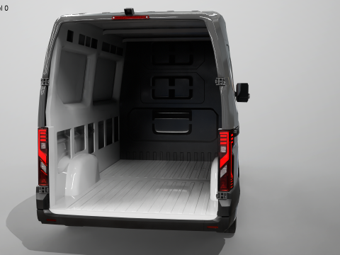 Furgone elettrico Renault Master 2025 E-Tech Modello 3D