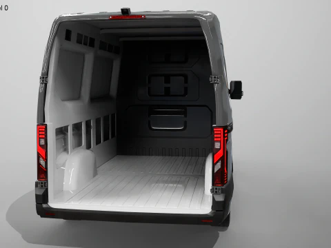 Furg&atilde;o el&eacute;trico Renault Master 2025 E-Tech Modelo 3D