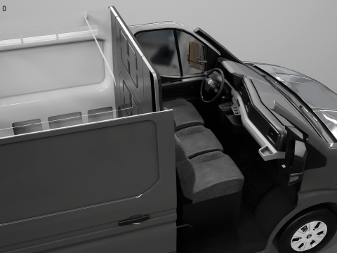 Furgone elettrico Renault Master 2025 E-Tech Modello 3D