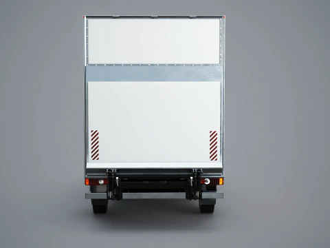 Renault Master 2025 Lift Gate Box Truck 3D Model
