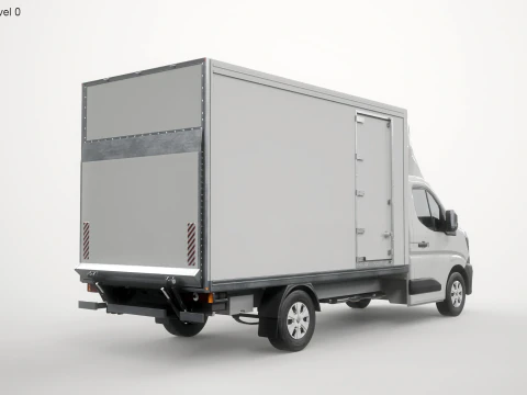 Renault Master 2025 Lift Gate Box Truck 3D Model