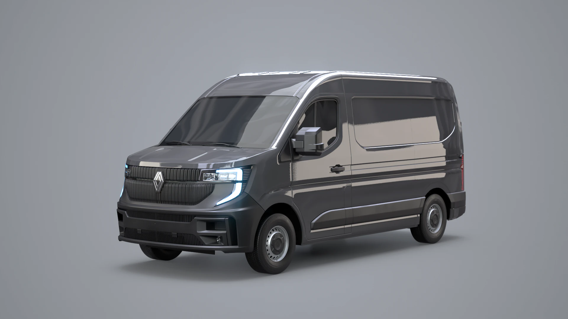 Renault Master 2025 No Interior 3D Model .c4d .max .obj .3ds .fbx .stl .blend 