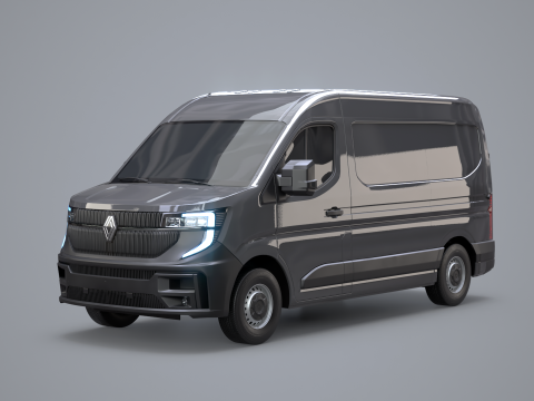 Renault Master 2025 Tanpa Interior Model 3D