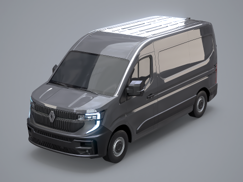 Renault Master 2025 senza interni Modello 3D