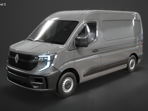 Renault Master 2025 senza interni Modello 3D
