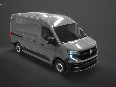 Renault Master 2025 senza interni Modello 3D