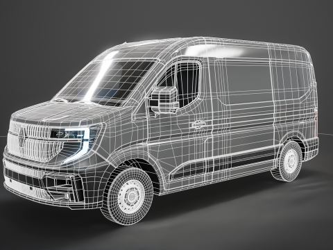 Renault Master 2025 senza interni Modello 3D