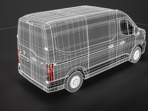 Renault Master 2025 senza interni Modello 3D