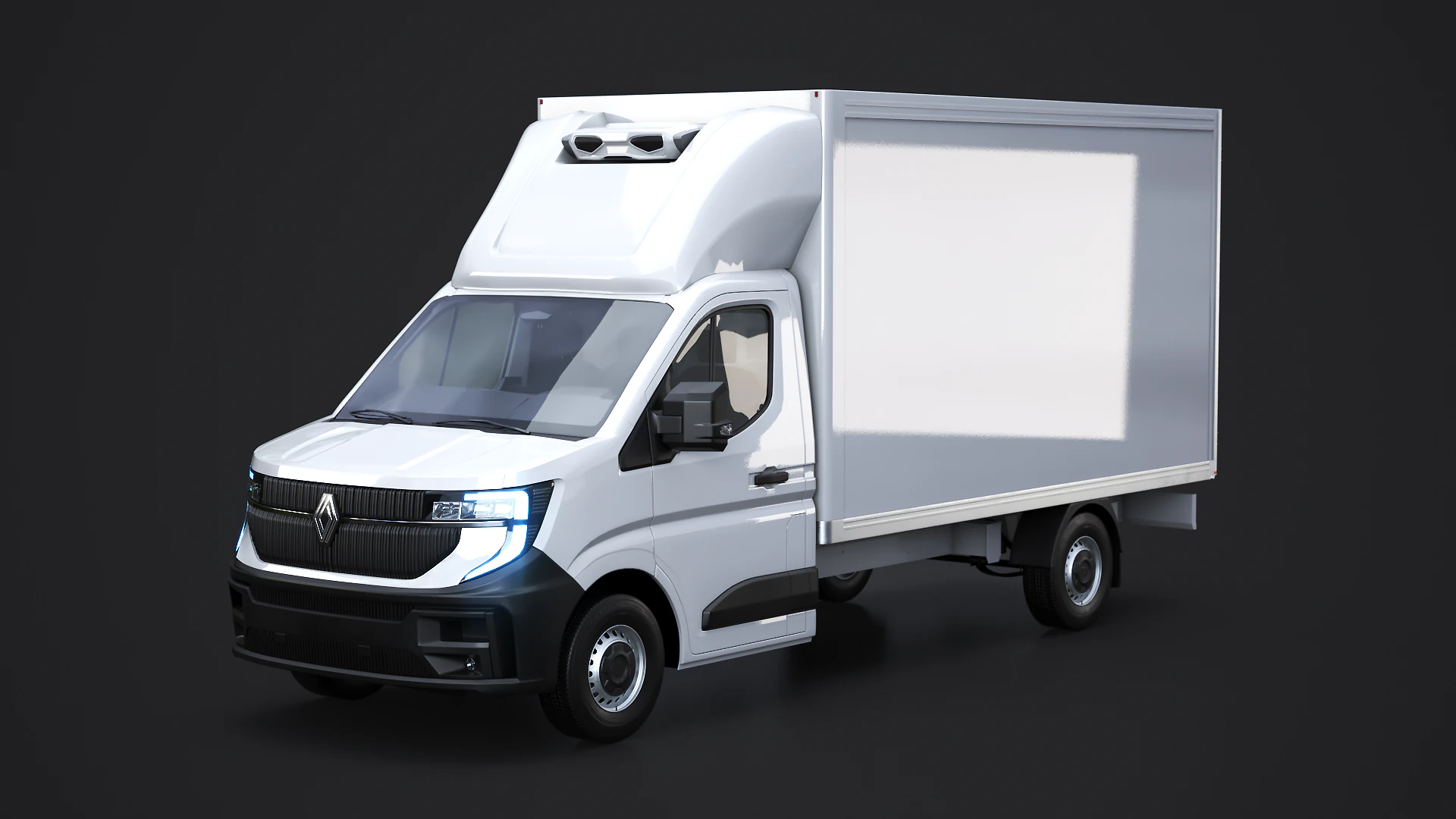 Renault Master 2025 Refrigerated Van - High-Detail 3D Model .c4d .max .obj .3ds .fbx .stl .blend 