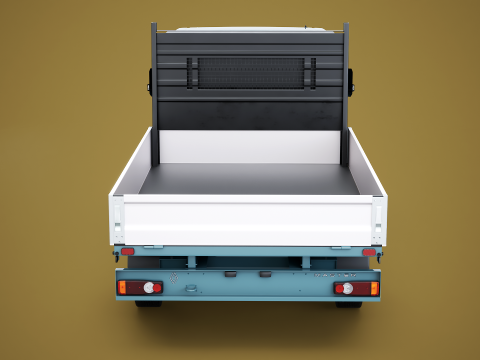 Renault Master Tipper pianale V2 Camion PBR testurizzato Modello 3D