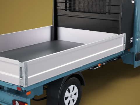 Renault Master Tipper pianale V2 Camion PBR testurizzato Modello 3D