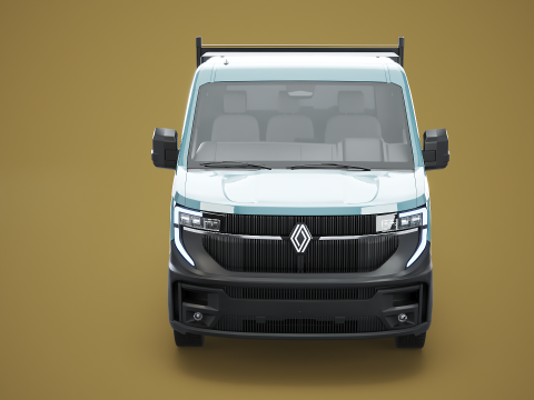 Renault Master Tipper pianale V2 Camion PBR testurizzato Modello 3D
