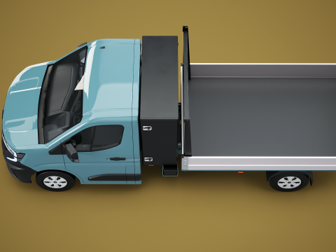 Renault Master Tipper pianale V2 Camion PBR testurizzato Modello 3D