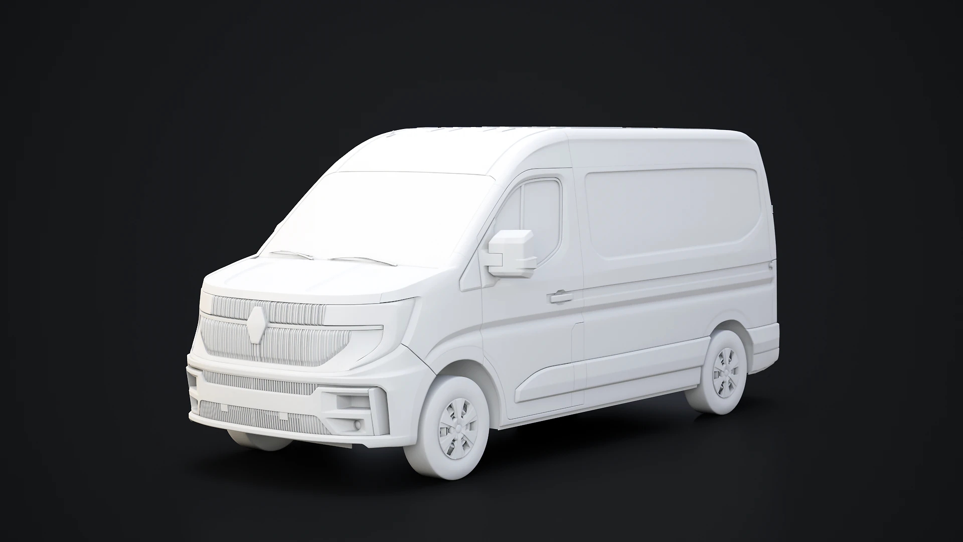 Renault Master 2025 Nessuna texture Modello 3D .c4d .max .obj .3ds .fbx .stl .blend 