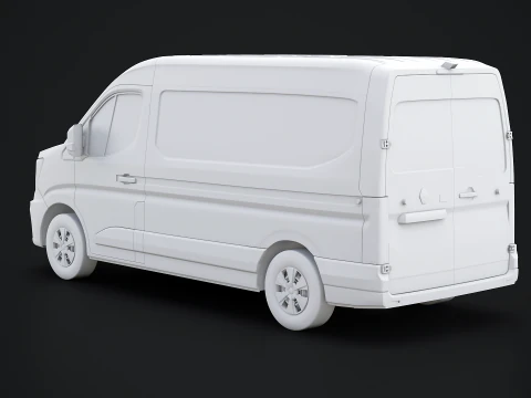 Renault Master 2025 Nessuna texture Modello 3D