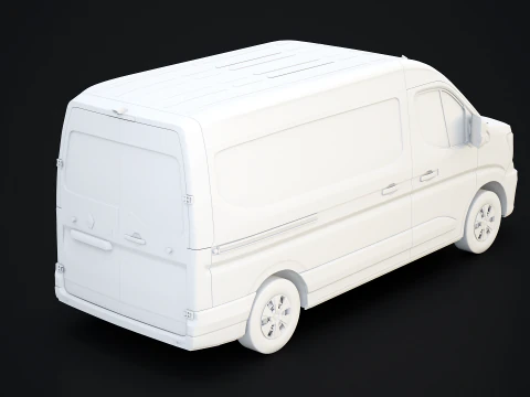 Renault Master 2025 Nessuna texture Modello 3D
