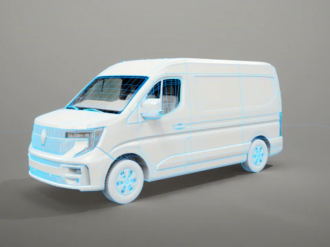 Renault Master 2025 Nessuna texture Modello 3D