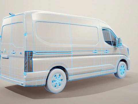 Renault Master 2025 Nessuna texture Modello 3D