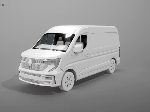 Renault Master 2025 Nessuna texture Modello 3D