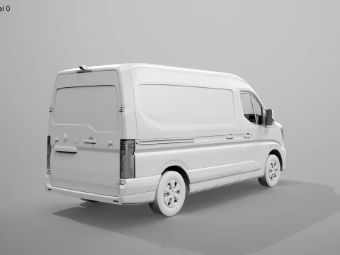Renault Master 2025 Nessuna texture Modello 3D