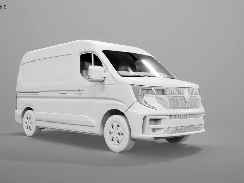 Renault Master 2025 Nessuna texture Modello 3D