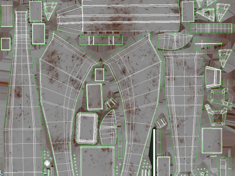 डेविट क्रेन के साथ बचाव नाव 3D मॉडल