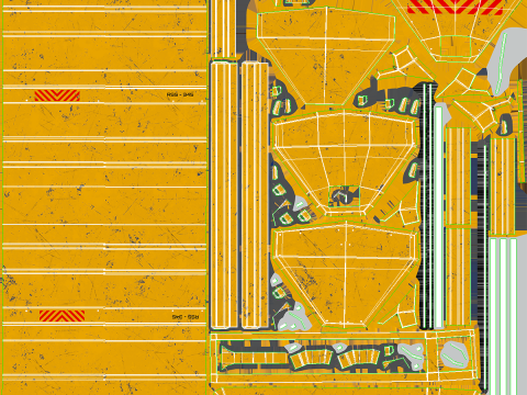 Modelo enferrujado de espalhador de sal rodovi&aacute;rio - equipamento de remo&ccedil;&atilde;o de neve de inverno para caminh&otilde;es Modelo 3D