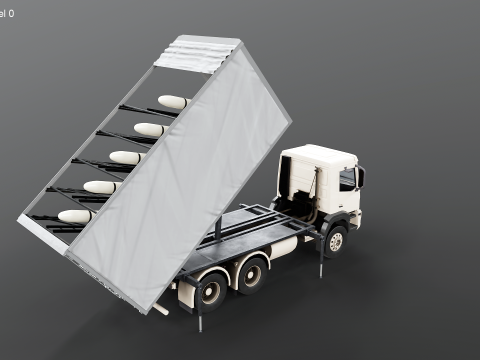 Shahed-136 Drone Launcher Truck - Sistema di lancio UAV militare Modello 3D