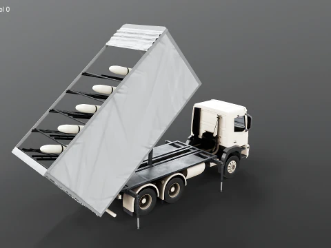 Shahed-136 Drone Launcher Truck - Military UAV Launch System 3D Model