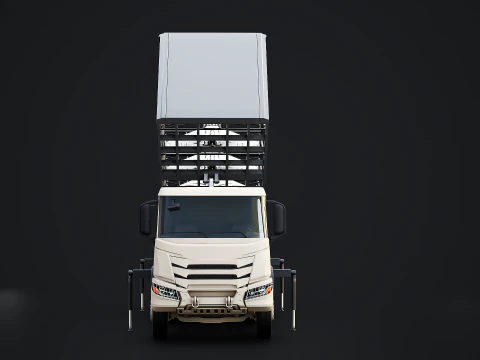 Shahed-136 Drone Launcher Truck - Military UAV Launch System 3D Model