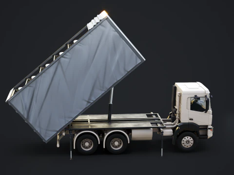 Shahed-136 Drone Launcher Truck - Military UAV Launch System 3D Model