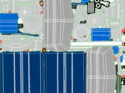 Snow Plow Pickup Truck - Winter Service Utility Vehicle with Spreader and Blade 3D Model