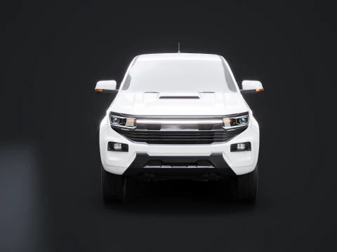 Pickup spazzaneve - Veicolo utilitario per servizio invernale con spargitore Modello 3D