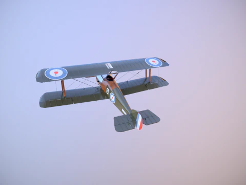 Sopwith Camel F1 3D Model