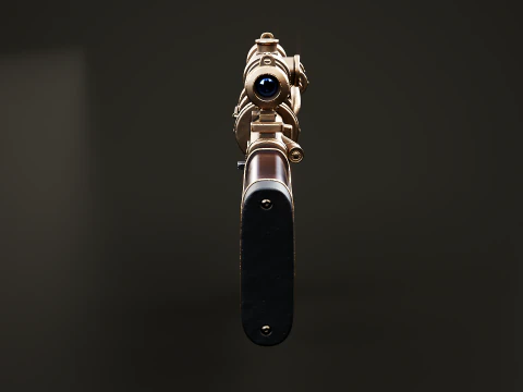 Fucile macchina Steampunk - Modello di arma altamente dettagliato con texture PBR Modello 3D