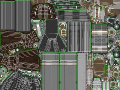 Steampunk-Schrotflinte mit PBR-Texturen 3D Modell