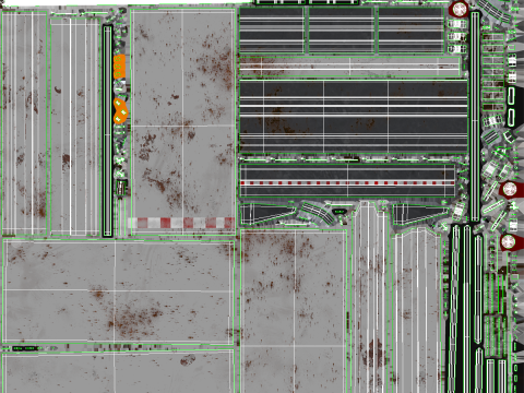 Cabina letto per semirimorchio invecchiata usata con rimorchio telonato Modello 3D