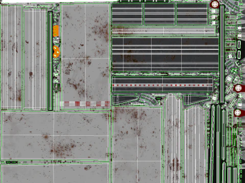 Used Aged Semi Truck Sleeper Cab with Curtain Trailer 3D Model