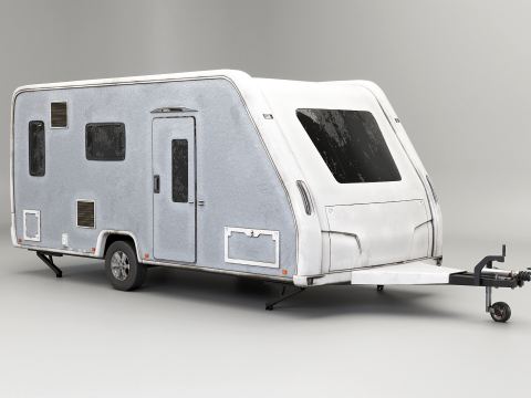 Remolque de camping usado Modelo 3D