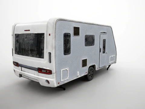 二手露营拖车 3D 模型