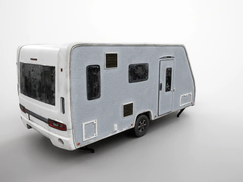 二手露营拖车 3D 模型