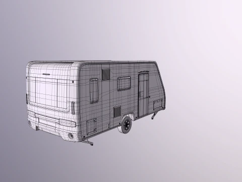 二手露营拖车 3D 模型
