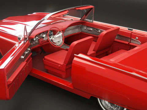 Тандерберд 1961 Кабриолет 3D Модель