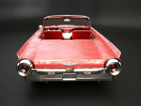 Thunderbird 1961 Convertible Bekas Model 3D