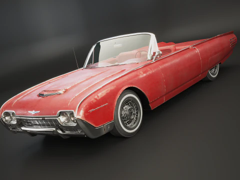 Thunderbird 1961 decappottabile usata Modello 3D