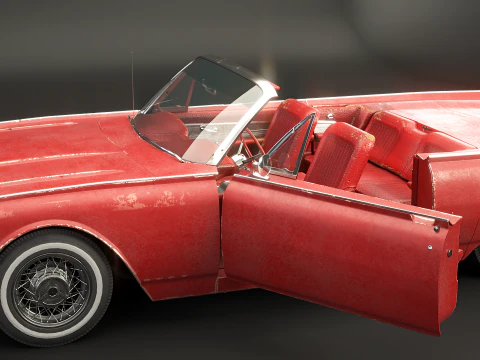 Thunderbird 1961 decappottabile usata Modello 3D